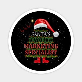 Santa's Favorite Marketing Specialist Christmas Gift Magnet